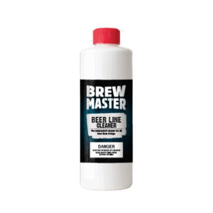 Brew Master beer line cleaner bottle with red cap