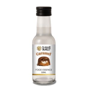 Caramel flavour food essence in 50ml bottle