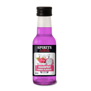 Dragonfruit vodka flavour bottle