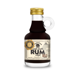 Small bottle of aged dark Jamaican rum