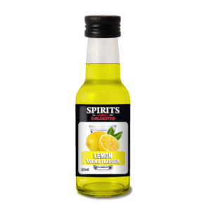 Small bottle of lemon vodka flavour by Spirits Unlimited