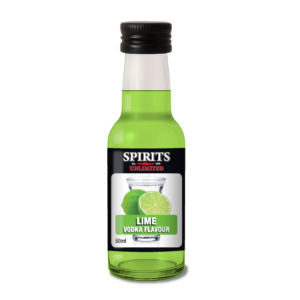 Small lime vodka flavour bottle by Spirits Unlimited