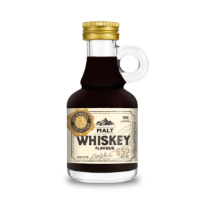 Bottle of Malt Whiskey Flavor 652 with gold cap