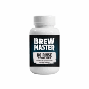 Brew Master no-rinse steriliser bottle on white background