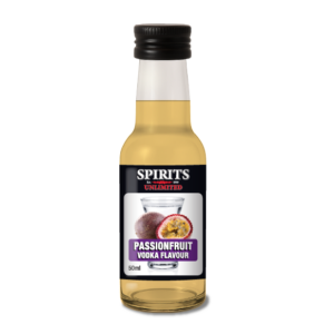 Spirits Unlimited passionfruit vodka flavour bottle