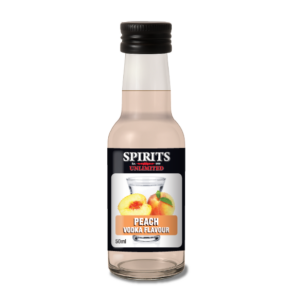 Peach vodka flavour bottle by Spirits Unlimited