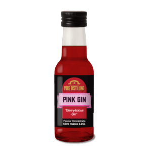 Bottle of Pure Distilling Pink Gin flavour concentrate
