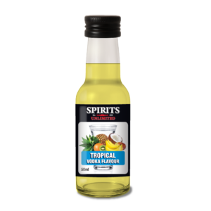 Tropical vodka flavour bottle, Spirits Unlimited